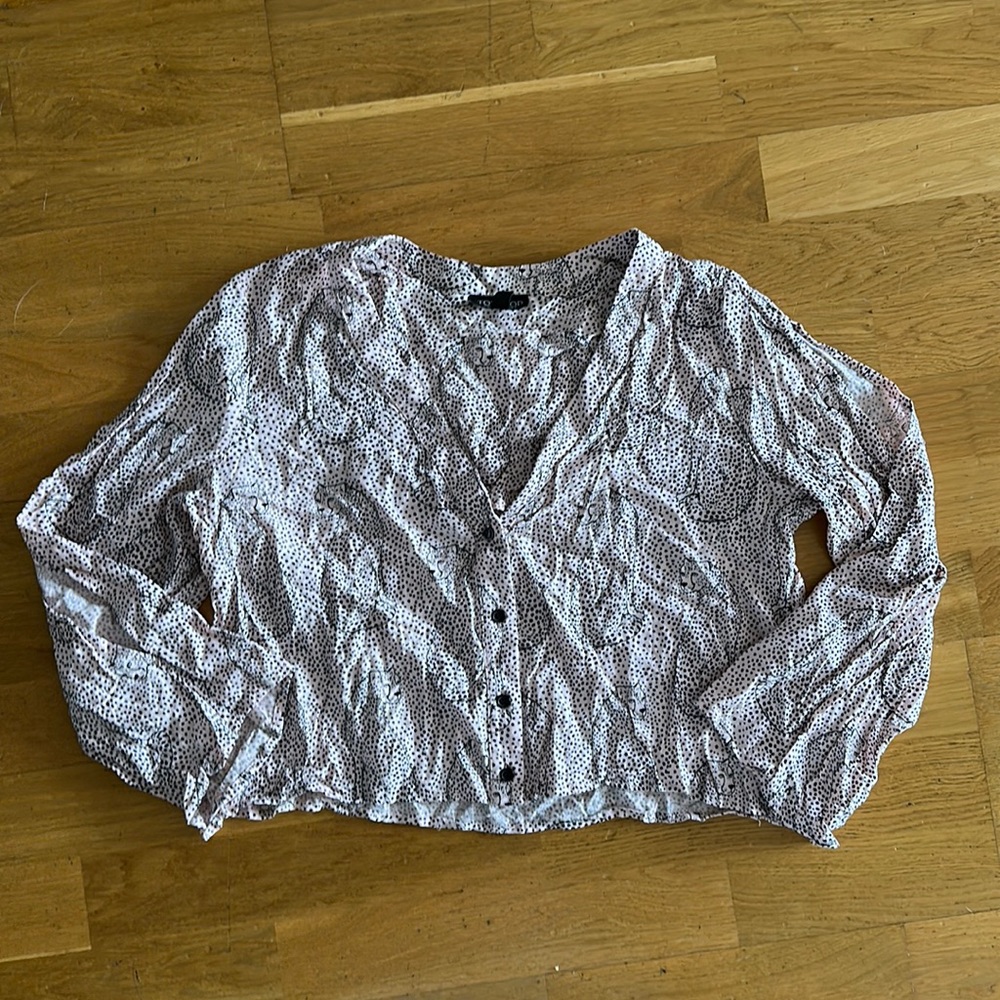 Top shop PETITE polka dot blouse